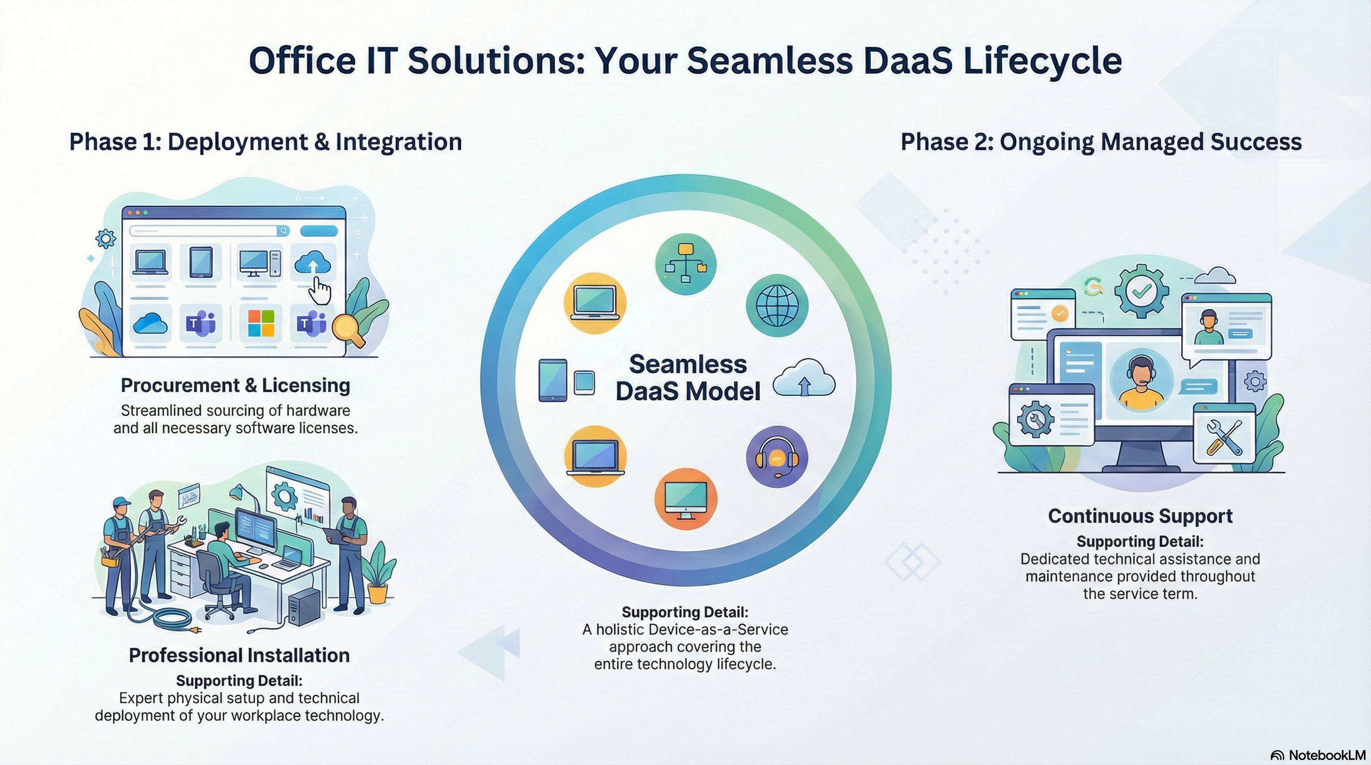 Office IT solutions - End-to-end workplace technology deployment, hardware procurement, software licensing, professional installation and ongoing support